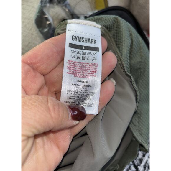 Gymshark Men’s Large Studio Joggers Slim Fit Lightweight Stretch Pants Green - Picture 11 of 11